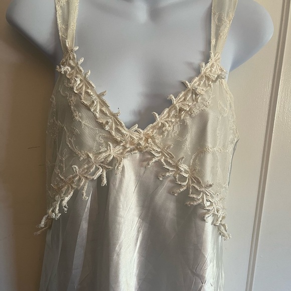 Vintage  Jia's intimate satin slip dress lingerie lace bridal romantic , size S - Picture 2 of 13